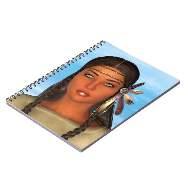 Cuaderno Chica Nativa Americana (Lado Izquierdo)