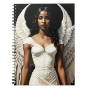 Cuaderno Chica negro Ángel Angelcore Art