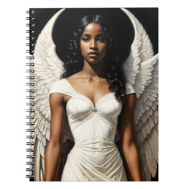 Cuaderno Chica negro Ángel Angelcore Art (Frente)