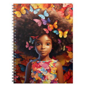 Cuaderno Chica negro magia melanina chicas de piel marrón f