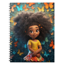 Cuaderno Chica negro magia melanina chicas de piel marrón f