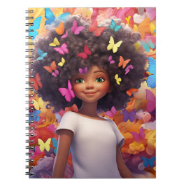Cuaderno Chica negro magia melanina princesa chicas de piel