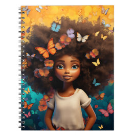Cuaderno Chica negro magia melanina princesa chicas de piel