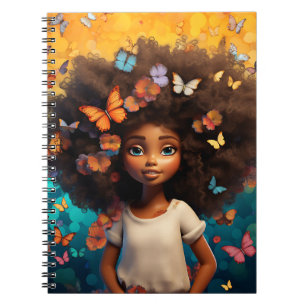 Cuaderno Chica negro magia melanina princesa chicas de piel