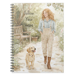 Cuaderno Chica Pelirroja & Su Perro