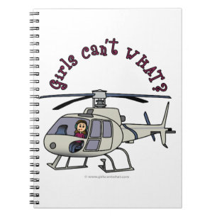 Cuaderno Chica piloto de helicópteros ligeros