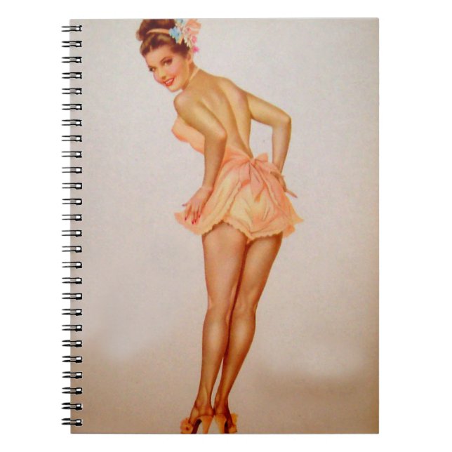 Cuaderno Chica Pinup de color original 3 (Frente)