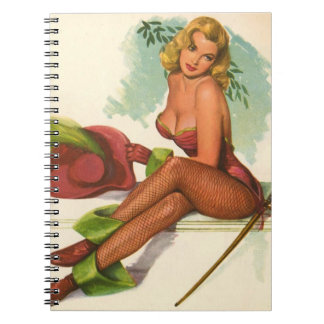 Cuaderno Chica Pinup de época Coloración original 10
