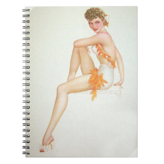 Cuaderno Chica Pinup de época Coloración original 6
