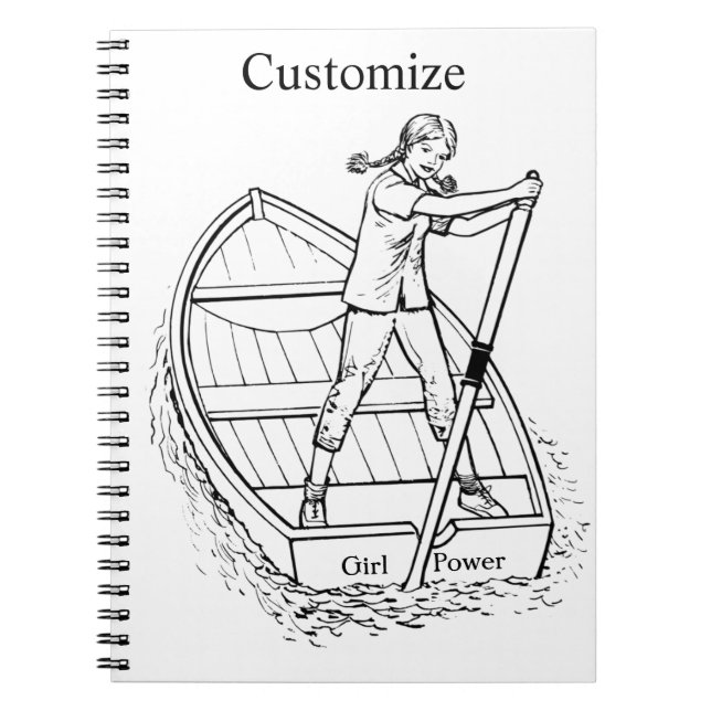 Cuaderno Chica Power Sculling Boat Thunder_Cove (Frente)
