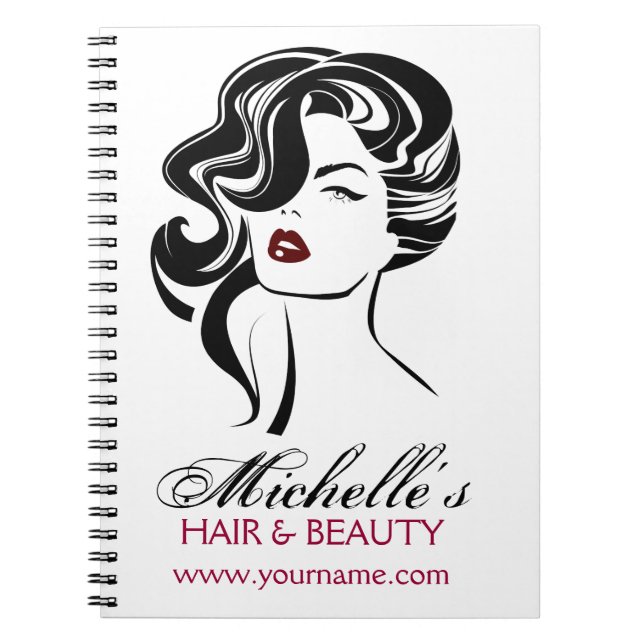 Cuaderno Chica precioso con el icono del maquillaje del (Frente)