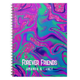 Cuaderno Chica Purpurina morado rosado Guay Cumpleaños Fies