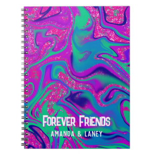 Cuaderno Chica Purpurina morado rosado Guay Cumpleaños Fies