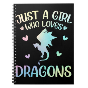 Cuaderno Chica que ama el dragón