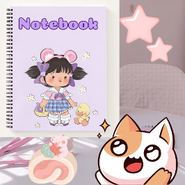 Cuaderno Chica 🌸 regalo para su hija ✨ 🌷 portátil