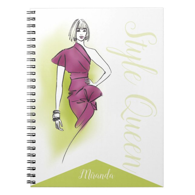 Cuaderno Chica Reina de estilo (Frente)