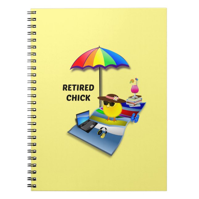 Cuaderno Chica retirada... es muy linda (Frente)