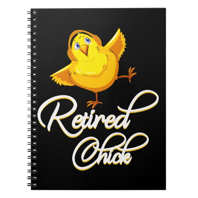 Cuaderno Chica Retirada Para La Dama De Pollo Fiesta De Jub (Frente)