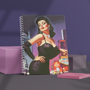 Cuaderno Chica Retro Las Vegas Pin-up