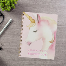 Chica rosa de Sketchbook unicorn