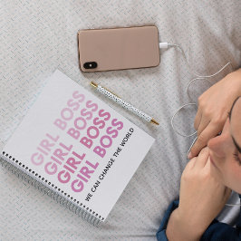 Cuaderno Chica rosa moderno Jefe mejor regalo para Girly