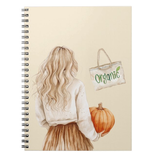Cuaderno Chica Rubia Mercado de Agricultores Orgánico  (Frente)