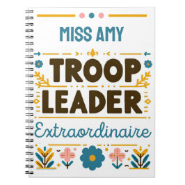 Cuaderno Chica Scouting Troop Leader Extraordinaire Journal
