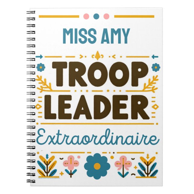 Cuaderno Chica Scouting Troop Leader Extraordinaire Journal (Frente)