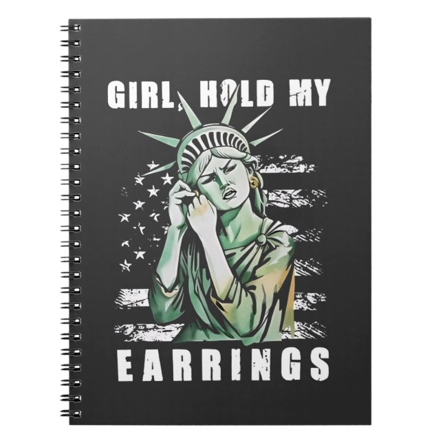 Cuaderno Chica, Sostenga Mi Declaración De Libertad Estadou (Frente)
