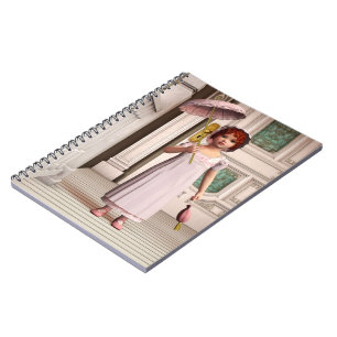 Cuaderno Chica Vintage - Dulce Arte Retro de Estilo Victori
