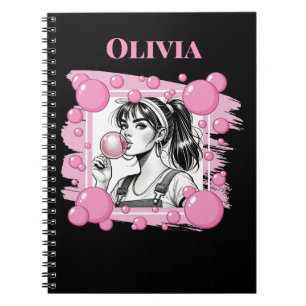 Cuaderno Chica y PBubble, diversión cómica, Personalizado b