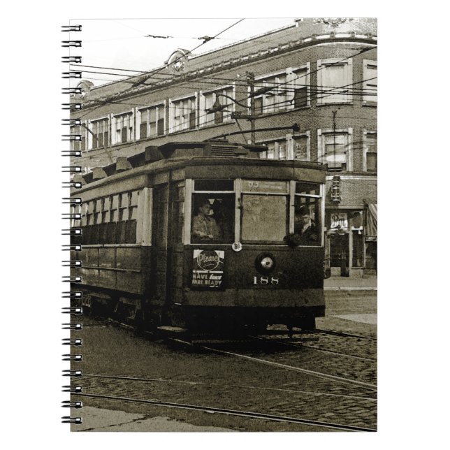 CUADERNO CHICAGO 63 Y OCCIDENTE 1952 TROLLEY ART SEPIA (Frente)
