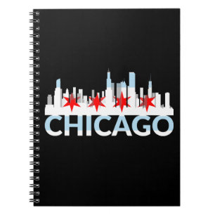 Cuaderno Chicago Illinois Silhouette 4 Estrellas Viaje de V