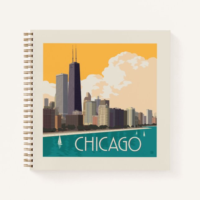 Cuaderno Chicago | Modern Skyline (Anverso)