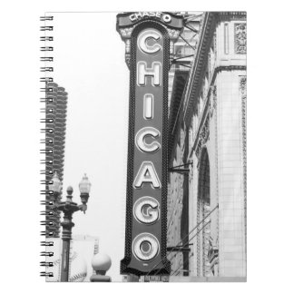 Cuaderno Chicago Theater Sign