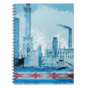 Cuaderno Chicago Water Tower Great Chicago Fire 1871