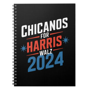 Cuaderno Chicanos por Harris Walz 2024 Presidencial 