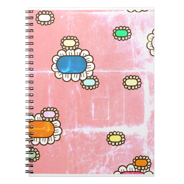 Cuaderno chicas agradables flores bonitas  (Frente)
