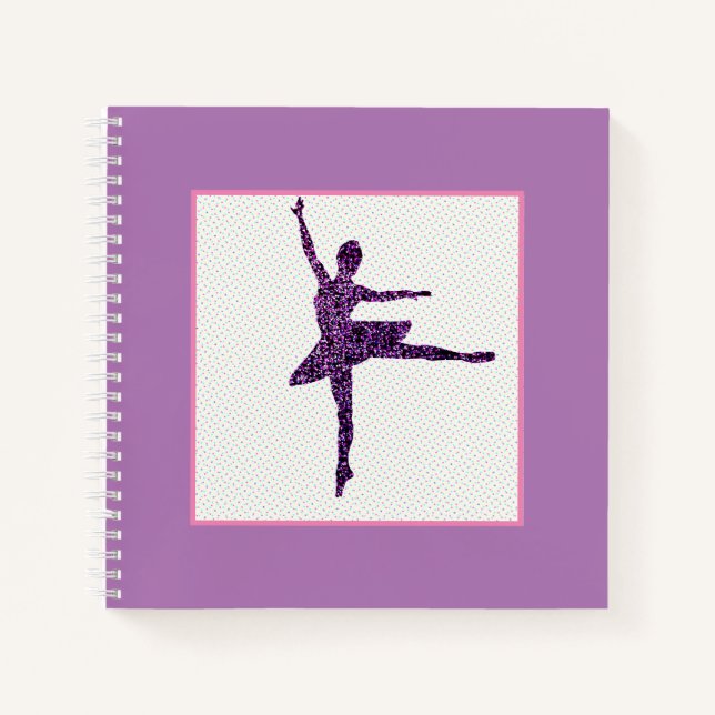 Cuaderno Chicas bailarina de ballet Pastel Personalizado (Anverso)