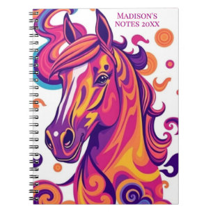 Cuaderno Chicas blancos de color rosa púrpura