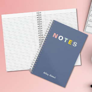 Cuaderno Chicas Blue Monogrammed Full Name Notes