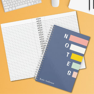 Cuaderno Chicas Blue Monogrammed Full Name Notes