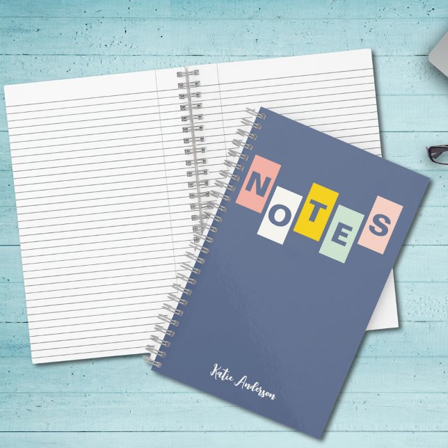 Cuaderno Chicas Blue Monogrammed Full Name Notes (Subido por el creador)