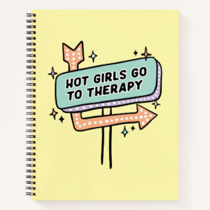 Cuaderno Chicas Calientes Van a Terapia Señal Retro