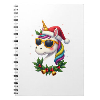 Cuaderno Chicas Chicos Unicornio Navidad Santa Mono Niños 
