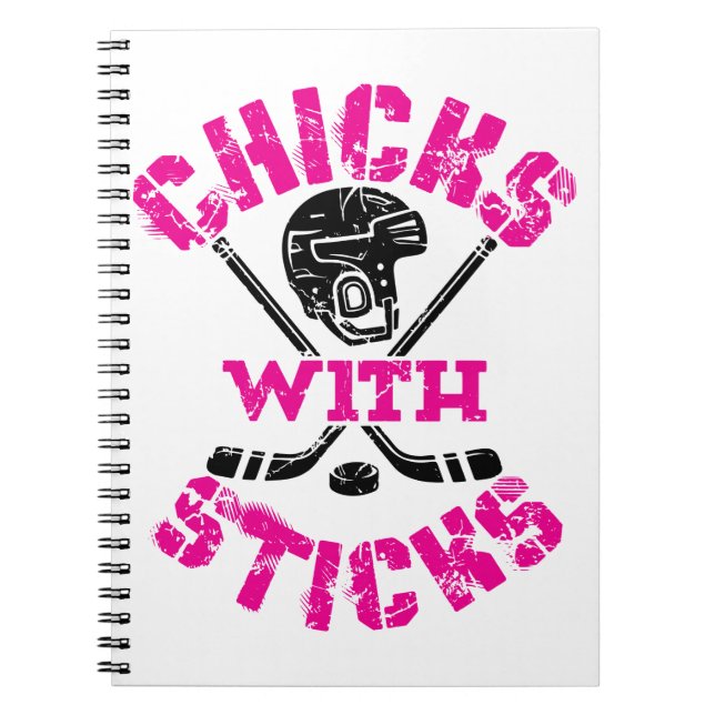 Cuaderno Chicas con Chicas de hockey sobre patines (Frente)
