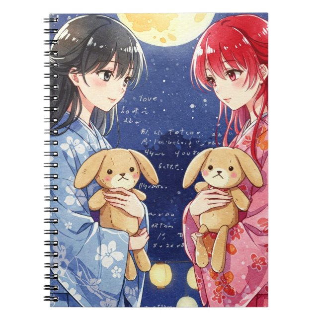 Cuaderno Chicas con conejitos de Natasha Us (Frente)
