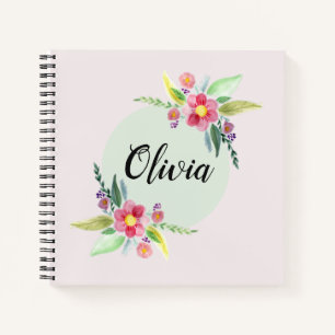 Cuaderno Chicas cortan flores botánicas de primavera y nom