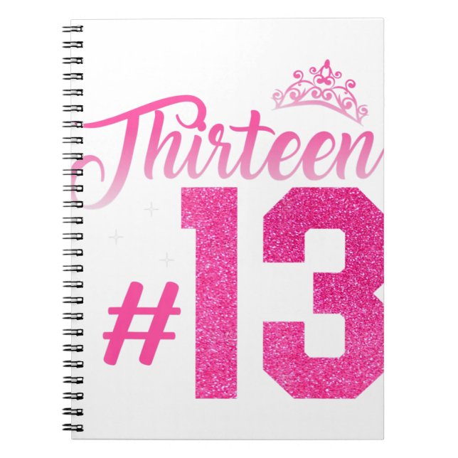 Cuaderno chicas de 13 años adolescente de 13 años Birthda (Frente)