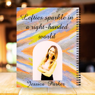 Cuaderno Chicas de color de agua personalizado de foto con 
